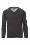 Maglia business uomo collo a V grigia