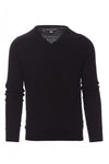 Maglia business uomo collo a V nera
