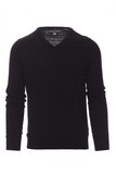 Maglia business uomo collo a V nera