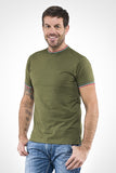 T-shirt Uomo in Cotone Jersey profilo tricolore - ITALIADIVISE