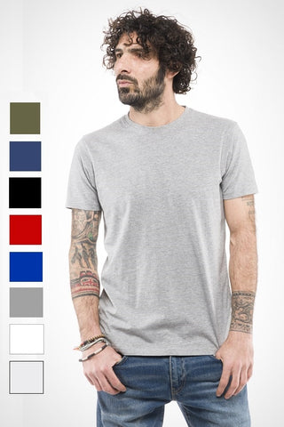 T-shirt Uomo in Cotone Organico No Label