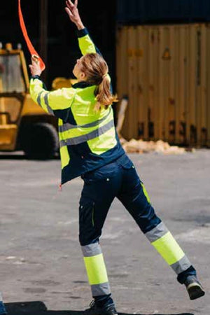 Giacca soft shell bicolore ad alta visibilità