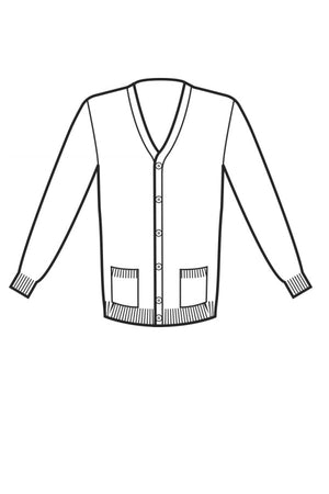 Cardigan unisex in misto Lana Nero - ITALIADIVISE