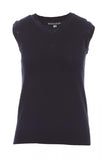 Maglia Gilet Donna collo a V scollo Blue Navy