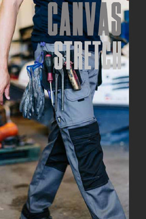 Pantaloni Canvas stretch tasche flottanti