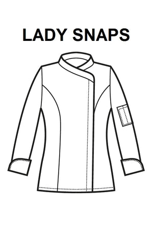 Giacca Lady Snaps Cotone Stretch nera - ITALIADIVISE