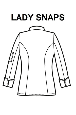 Giacca Lady Snaps Cotone Stretch nera - ITALIADIVISE