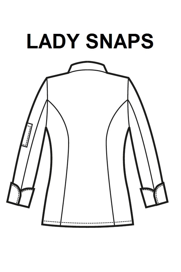 Giacca Lady Snaps Cotone Stretch nera - ITALIADIVISE