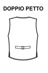 Gilet unisex doppiopetto Lurex Gold - ITALIADIVISE
