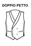 Gilet unisex doppiopetto Nero - ITALIADIVISE