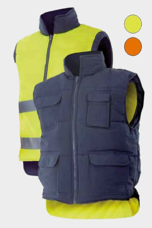 Gilet trapuntato alta visiblità Reversibile
