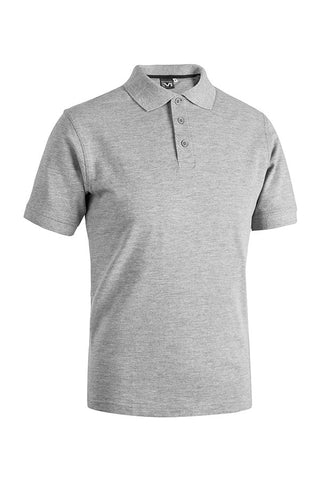 Polo Uomo Cotone Grigio melange