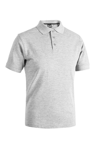 Polo Uomo Cotone Grigio chiaro