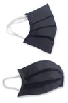 Mascherina in cotone doppio Fantasia fiori blu - ITALIADIVISE