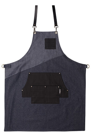 Grembiule Fifty in Denim Blu