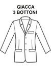 Giacca Uomo 3 Bottoni Blu disegno