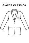 Giacca Uomo Classica Blu disegno