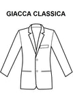 Giacca Uomo Classica Blu disegno