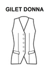 Gilet Donna lungo Nero - ITALIADIVISE