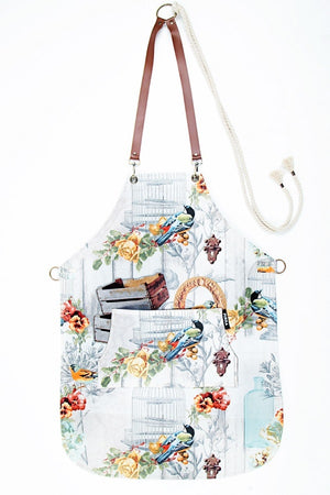 Grembiule Birds in cotone
