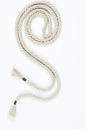 Grembiule Globe in cotone stampato corde