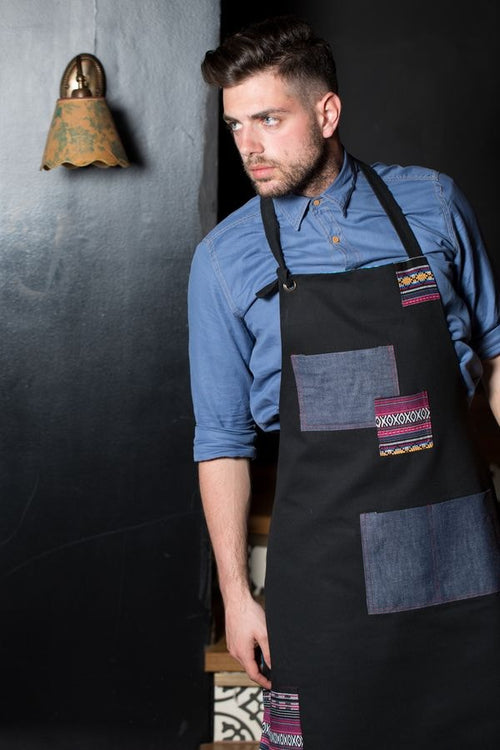 Grembiule Indie Nero