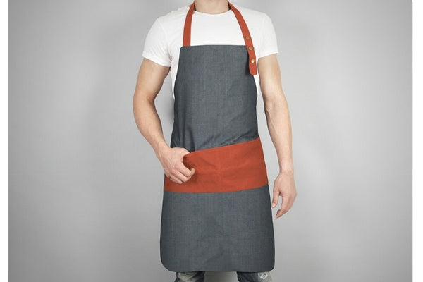 Grembiule Kraft Denim jeans argilla