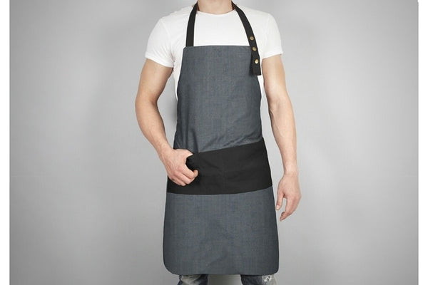 Grembiule Kraft Denim jeans nero