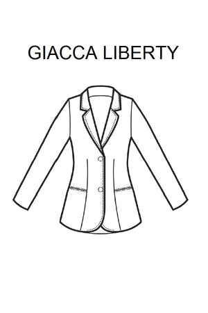Giacca Liberty Blu front