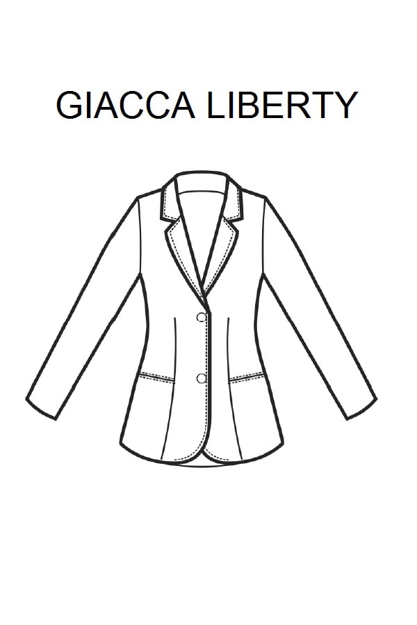 Giacca Liberty Blu front