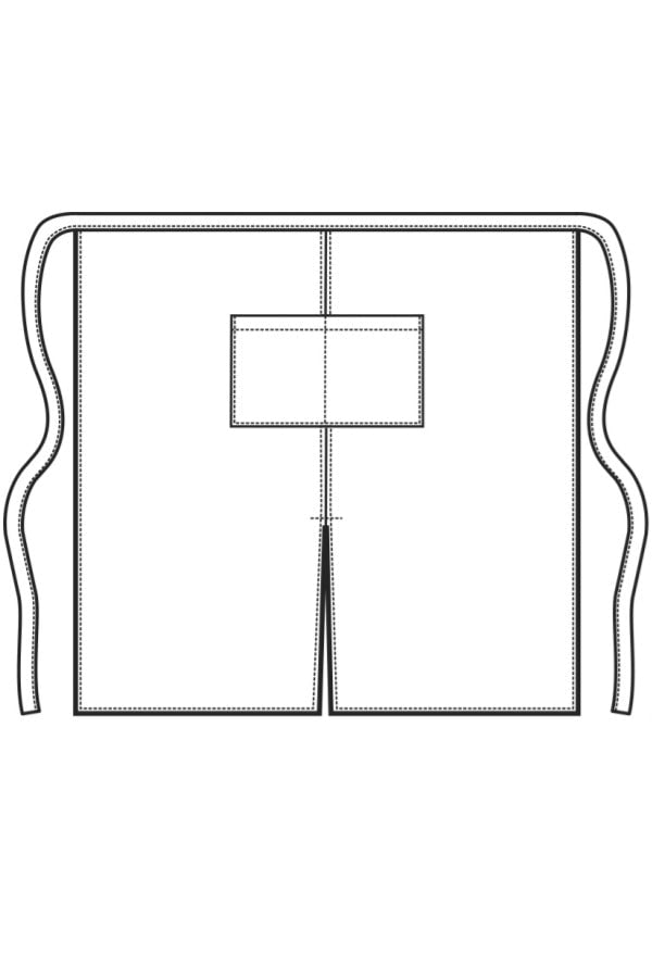 Grembiule Mikonos bordeaux