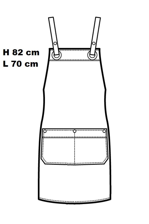 Grembiule Milford Corda con inserti ecopelle