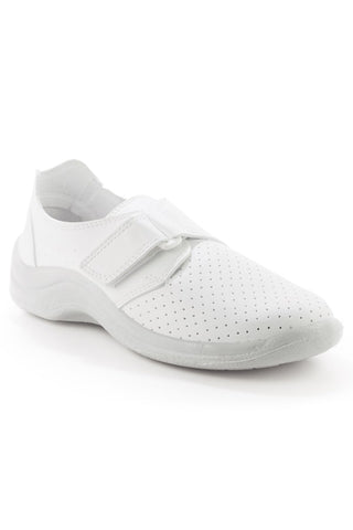 Scarpe MyCodeor Velcro microforate bianche