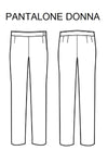 Pantalone Donna Nero disegno