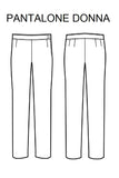 Pantalone Donna Nero disegno