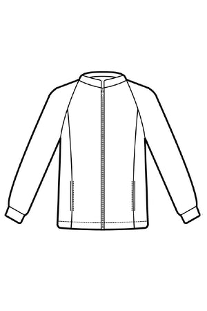 Pile unisex bianco disegno anteriore