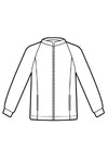 Pile unisex bianco disegno anteriore