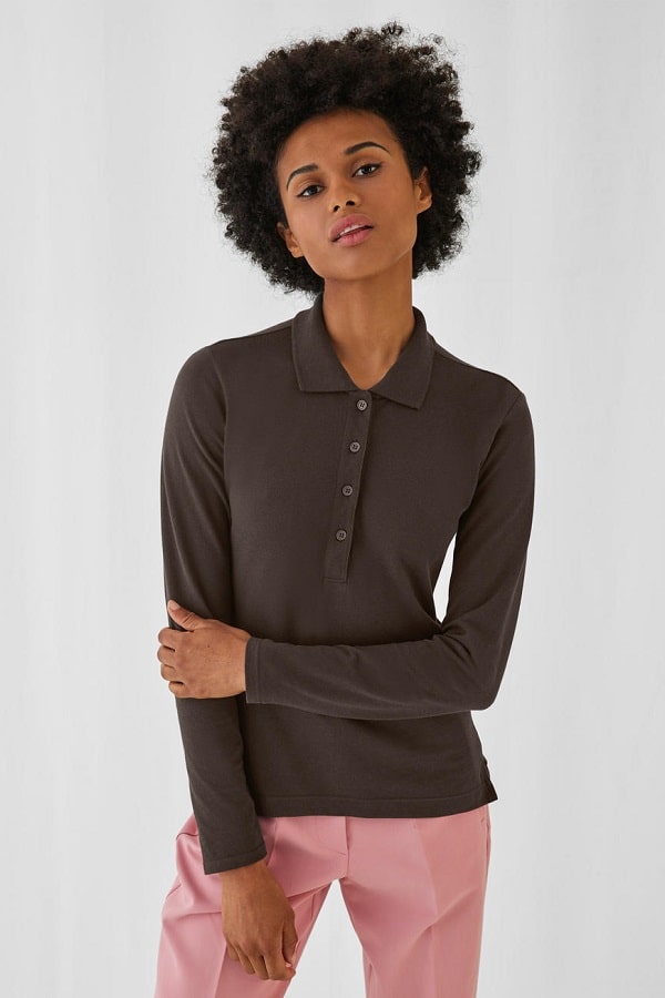 Polo Donna B&C Maniche Lunghe