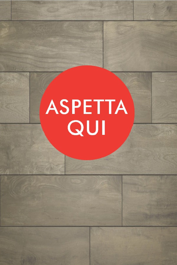 Adesivo Aspetta Qui Rosso diametro 40 cm - ITALIADIVISE