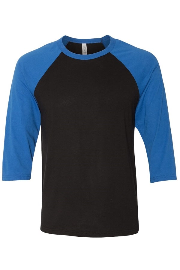 T-Shirt Uomo Bella-canvas Bicolor maniche 3/4.