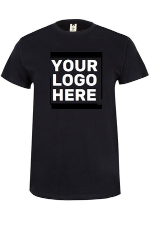 T-Shirt Your Logo Here nera