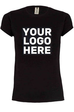T-shirt Your Logo Here Woman Nera