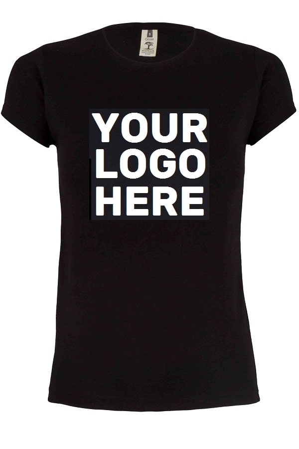 T-shirt Your Logo Here Woman Nera