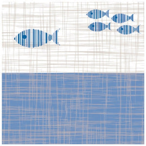 Decorato tnt Airlaid Serie Pesce
