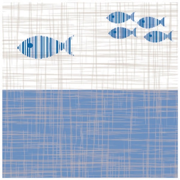 Decorato tnt Airlaid Serie Pesce
