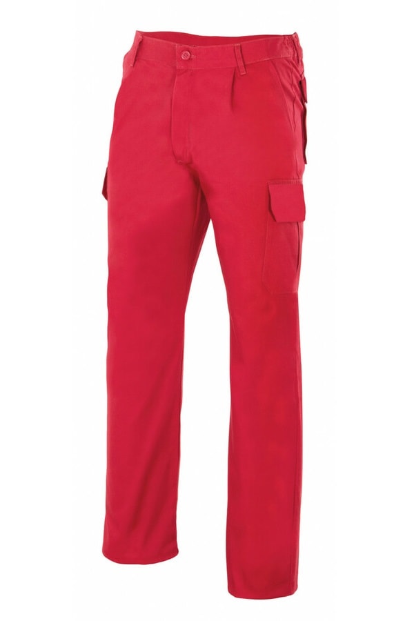 Pantaloni multitasche in polycotone Rossi