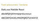 Ricamo di un testo