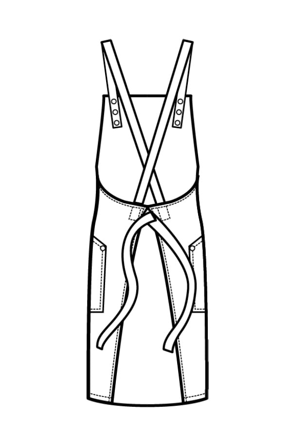 Grembiule Watson disegno rear