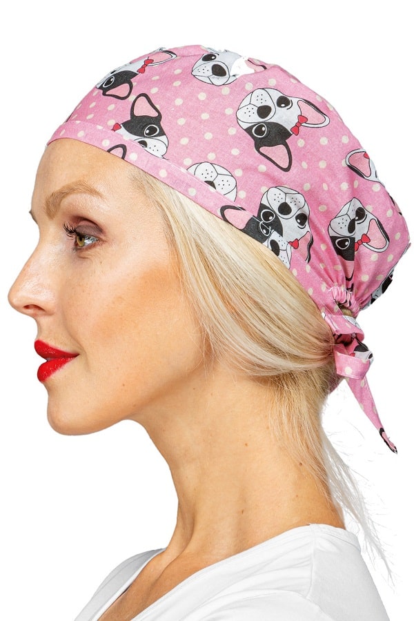 Bandana Avana fantasia Pink Dog in Cotone