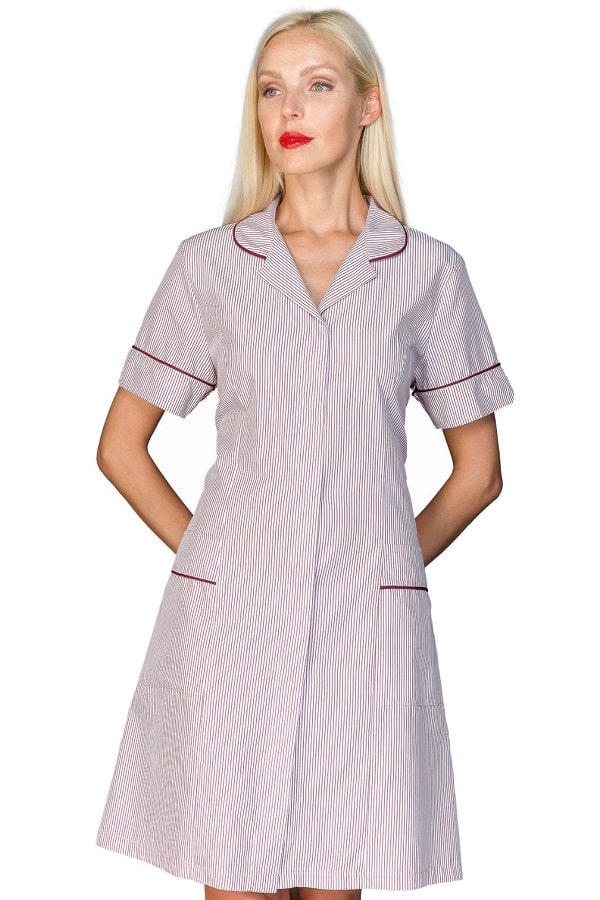 Camice Donna Firenze Rigatino bordeaux